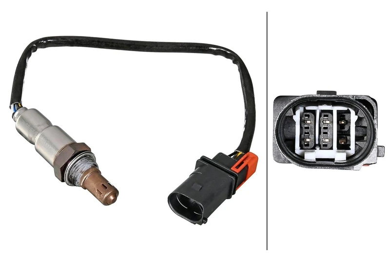 HELLA 6PA 358 221-031 Oxygen sensor - 6-pin connector - Cable: 240mm