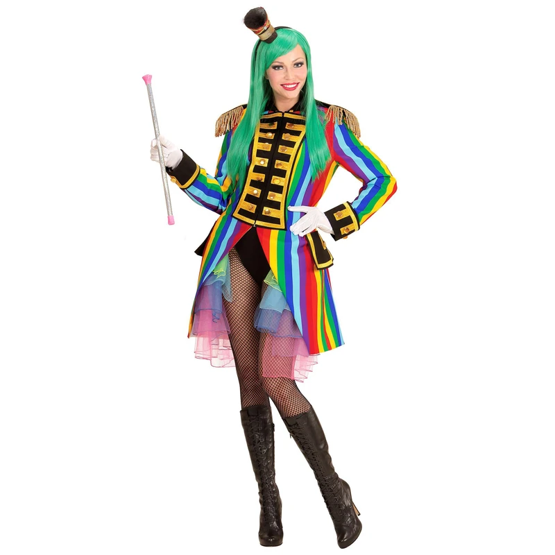W WIDMANN MILANO Party Fashion 59259 FRAC Da Parata Parade Tailcoat Costume, Striped, XXL