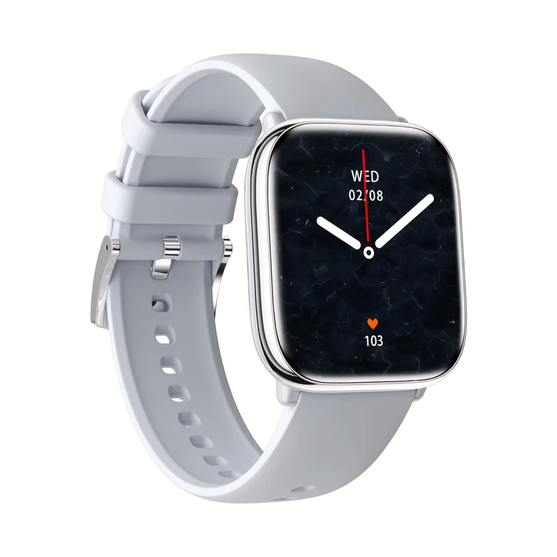 Smartwatch myPhone Watch Pastel Foggy Day features a large 230 mAh battery with up to one week of battery life, Bluetooth calling, a large 1.75-inch AMOLED display, IP67 durability, multiple sports mo