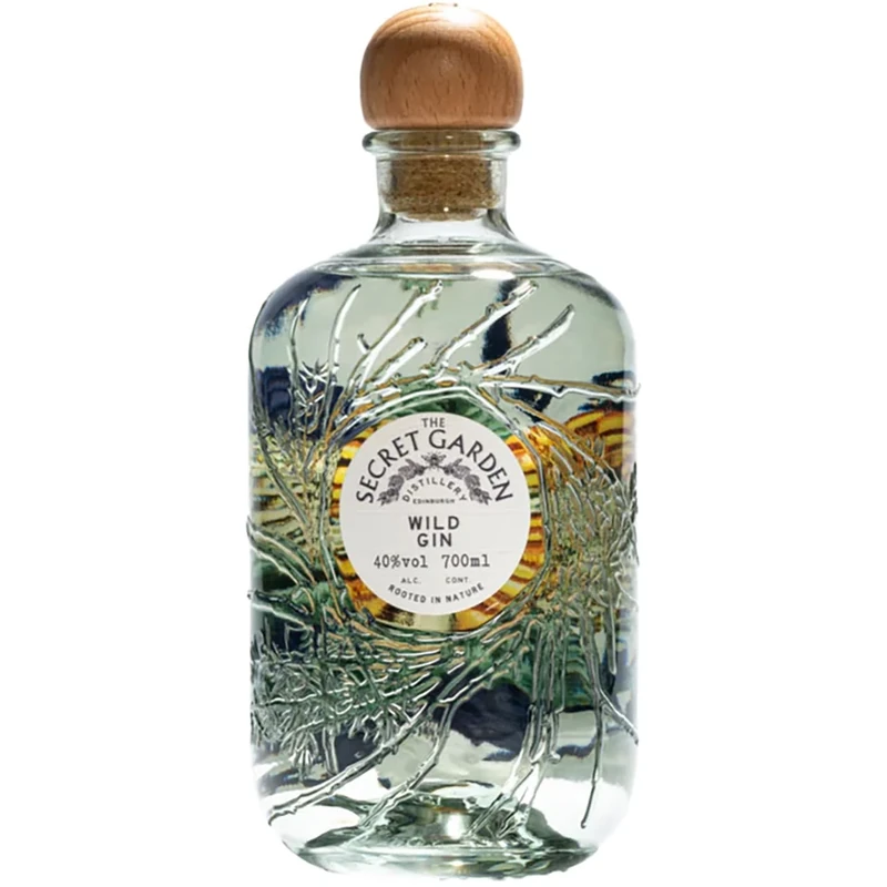 Secret Garden Wild Gin made with Organic Spirit, Hand-Foraged Botanicals, Award-Winning Premium Scottish Gin, Natural, Sustainable, Eco-Friendly, 70cl
