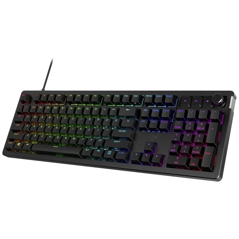 HyperX Alloy Rise - Hot-Swappable Mechanical Gaming Keyboard, PC, Ambient Light Sensor, Gasket Mounted, Linear Switches