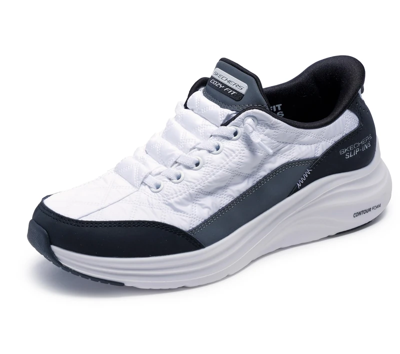 Skechers Women's Contour Foam Trainer, White, 2.5 UK