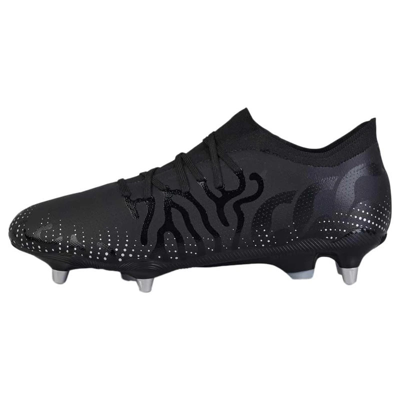 Canterbury Unisex Adult Speed Infinite Pro Boots, Black/Silver Metallic 5