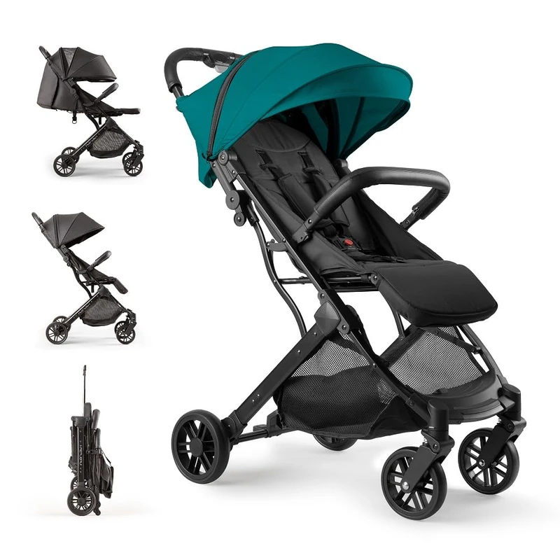 Interbaby Minimum Plus Space Stroller - Compact Green Pushchair