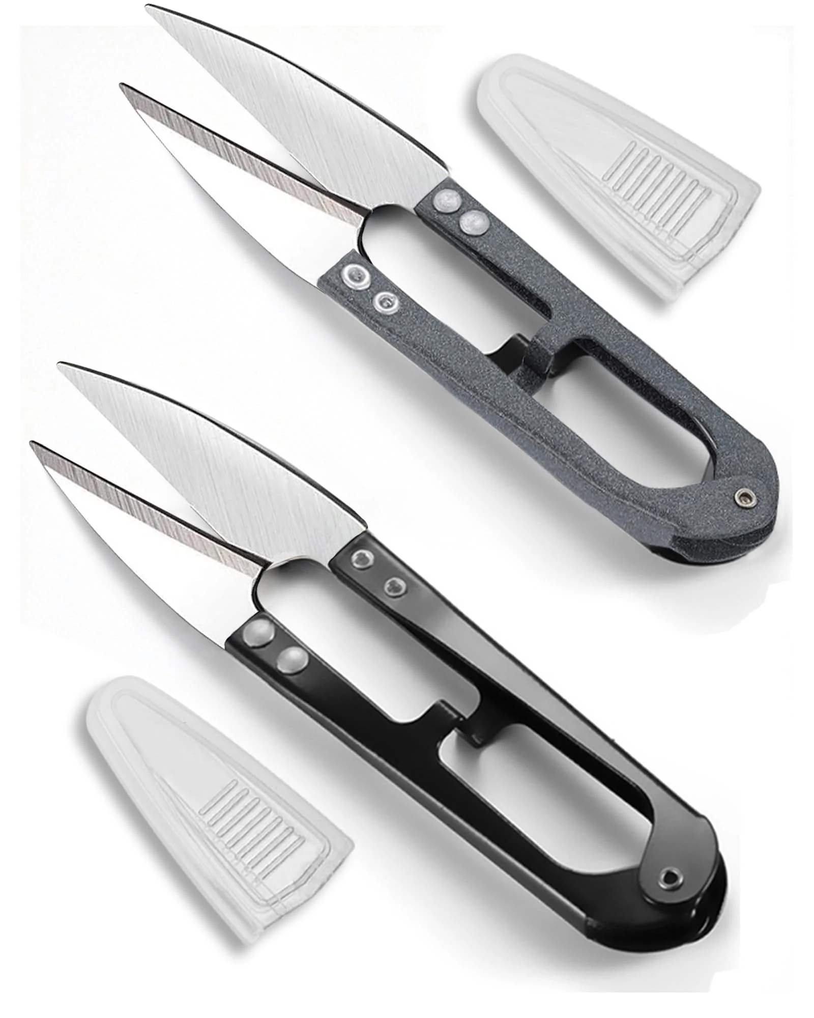 HAN-LBG Bonsai Pruning Scissors 2Pcs, Mini Pruner Shears & Sewing Snips for Bud Leaves Flowers Stitch Embroidery Knitting DIY Crafts