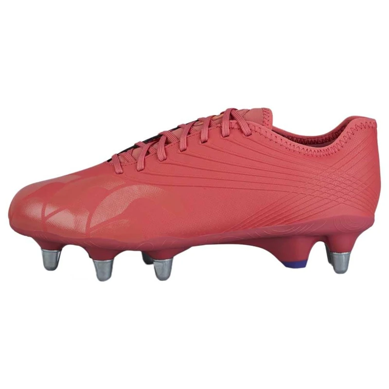 Canterbury Adult Unisex Stampede Pro Soft Ground Rugby Boots | High Traction Soft Ground Rugby Boots, Mars Dust/Org Crush/Amber Ylw, 7