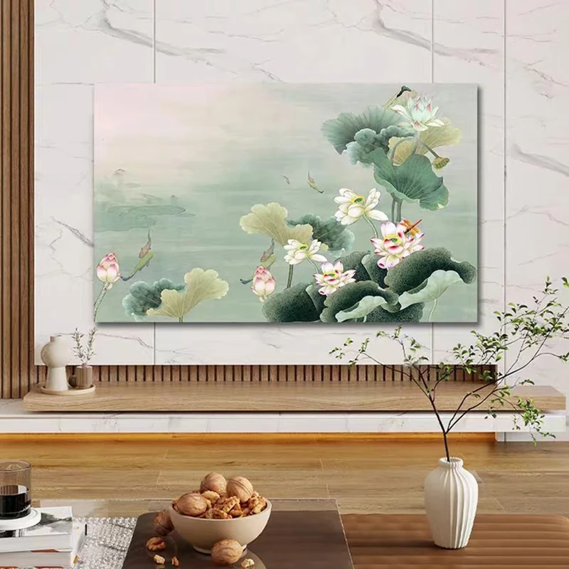 BALAMLB TV Computer Screen Cover 22-100In, TV Decorative Cover, Bright Colorful Dust Proof TV Screen Protector, He TV Cover Is Universal for Desktop/Curved Surfaces. A,75in[174x100cm]
