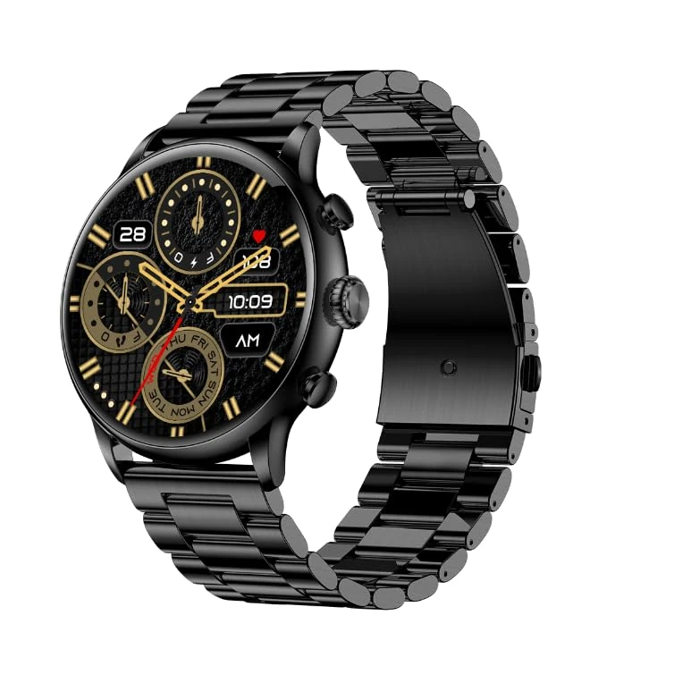 myPhone Watch Elegant 2 Smartwatch, large 300 mAh battery, up to 7 days on a single charge, 1.43-inch AMOLED screen, IP67 durability, multiple sports modes, dedicated app, Bluetooth Calling.