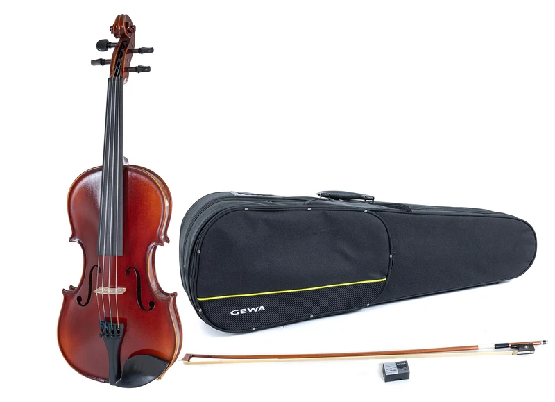 GEWA Violin Set Ideale VL 2 Lefthand – 4/4, ready to play, massaranduba bow, Larsen Aurora strings, form shaped violin case