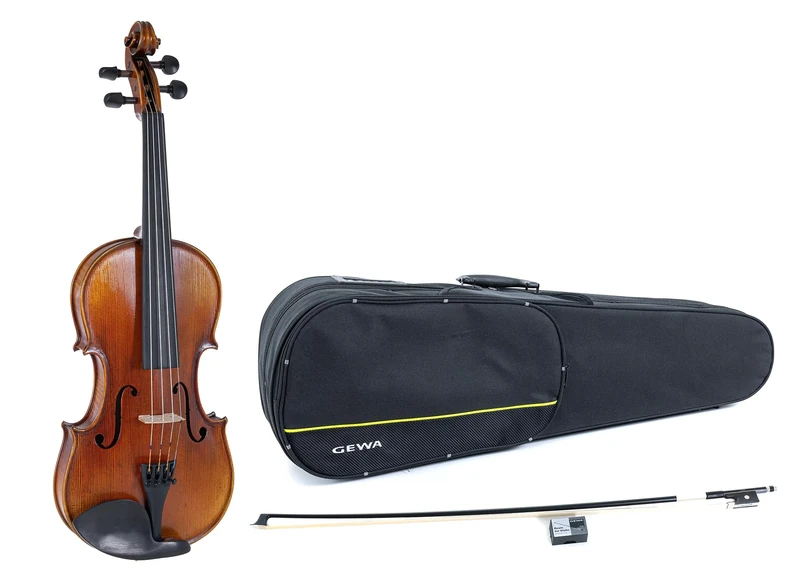 GEWA Maestro 2 VL 4 Violin Set 1/2 Ready to Play Including Shape Case, Carbon Bow and Larsen Aurora Strings