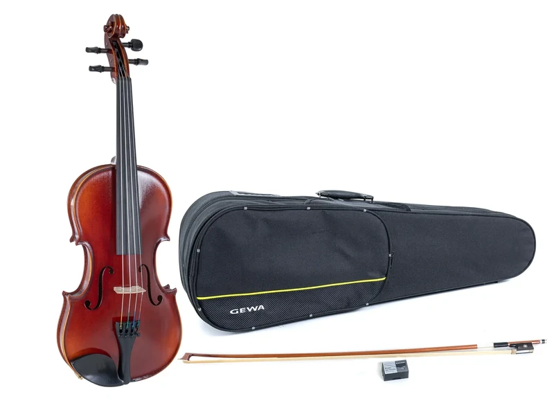 GEWA Violin Set Ideale VL 2 – 1/4, ready to play, massaranduba bow, Larsen Aurora strings, form shaped violin case