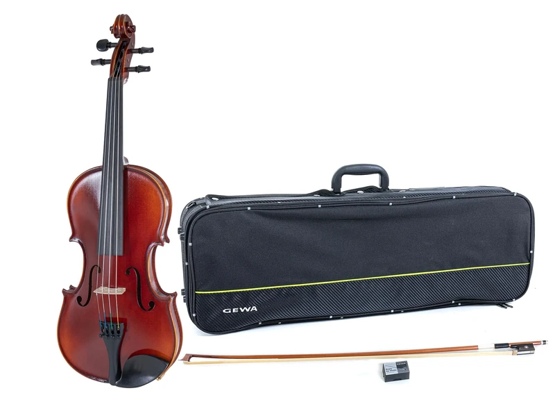 GEWA Violin Set Ideale VL 2 Lefthand – 4/4, ready to play, massaranduba bow, Larsen Aurora strings, oblong violin case
