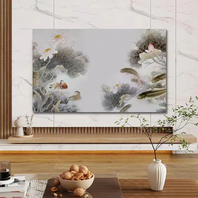 BALAMLB TV Computer Screen Cover 22-100In, TV Decorative Cover, Bright Colorful Dust Proof TV Screen Protector, He TV Cover Is Universal for Desktop/Curved Surfaces. G,78in[182x105cm]