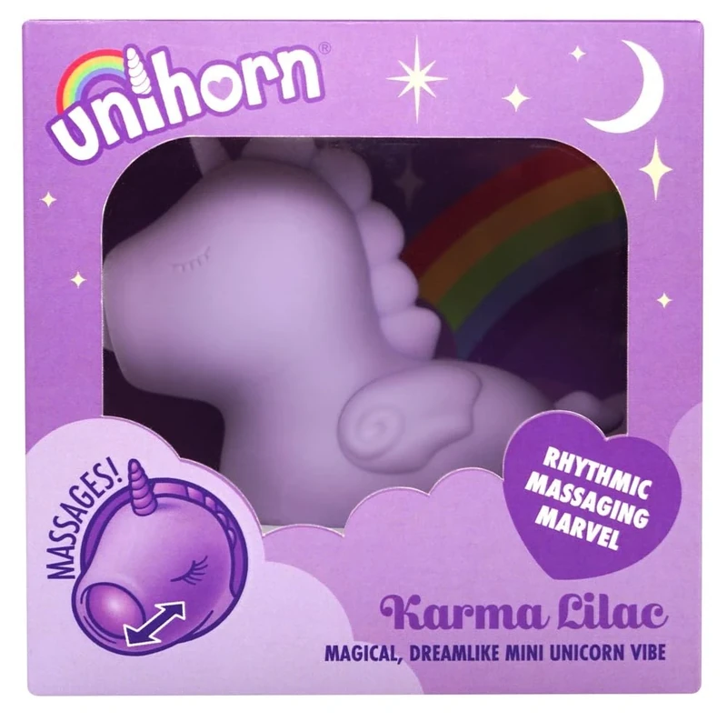 UNIHORN Vibrator for Women Karma Lilac Vibrators - Unicorn Clitoral Vibrator for Women with Powerful impulses of Pleasure; Unicorn Sex Toys for Women, Small and Discreet Vibrator