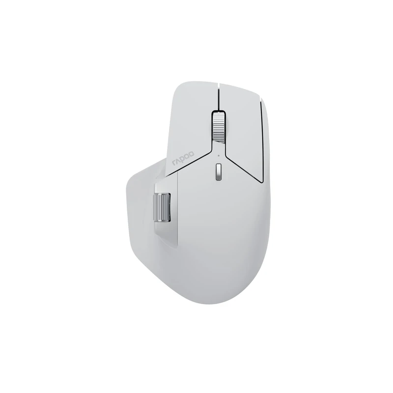 Rapoo MT760M Wireless Mouse 4000 DPI Sensor Environmentally Friendly Rechargeable Battery Ergonomic PC & Mac Grey White