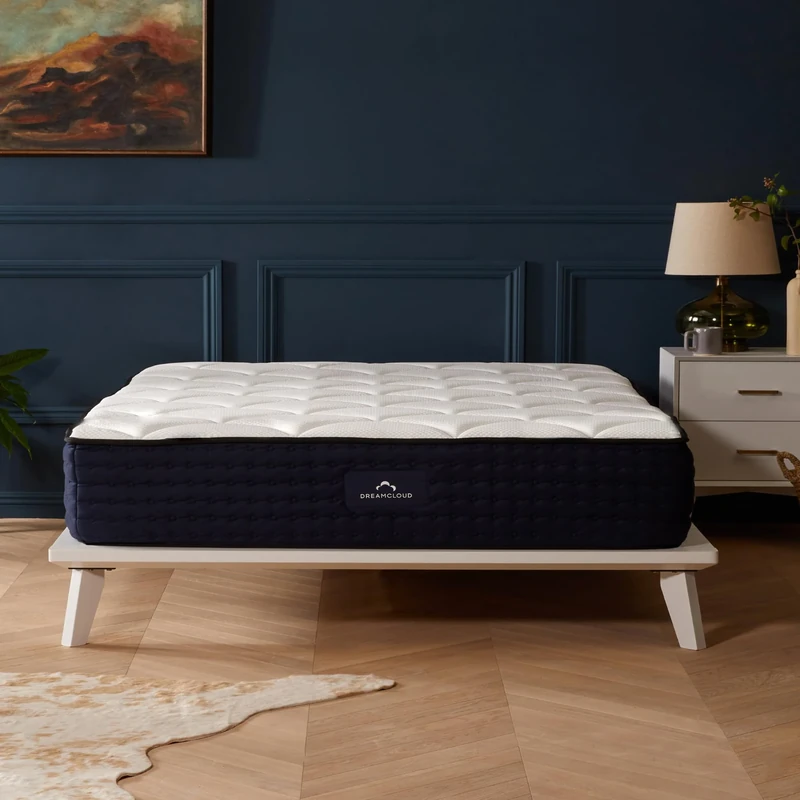 DreamCloud Luxury Hybrid Super King Mattress 28 cm - Medium-Firm Memory Foam - Reinforced Edge Pocket Springs - Quilted Top - 365 Night Trial - Forever Warranty