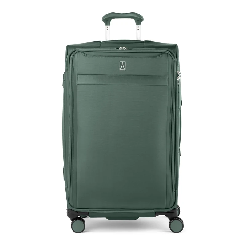 Travelpro Versapack + Lightweight Softside Expandable Carry on Luggage, Desert Sage Green, Checked Large, Versapack + Softside Expandable Luggage with Spinner Wheels