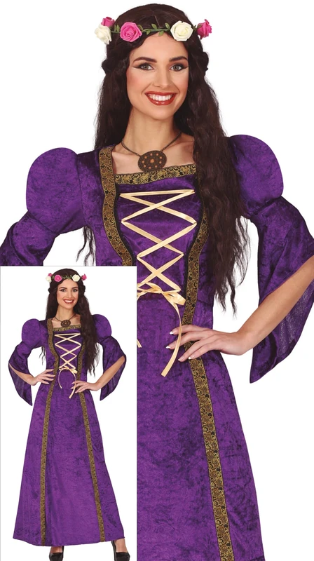 FIESTAS GUIRCA 86103 Women's Costume, Solid, Purple, S