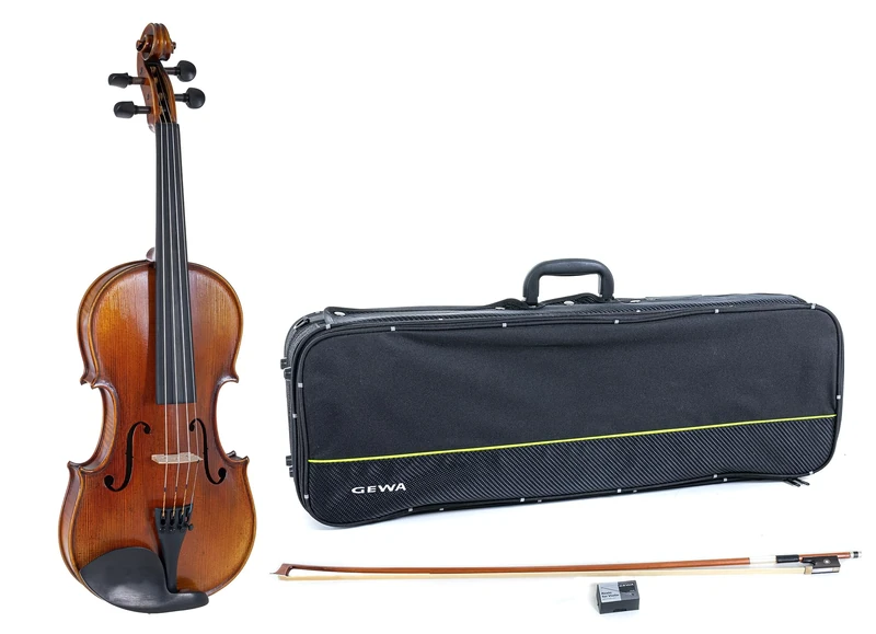 GEWA Maestro 2 VL 4, 4/4 Violin Set with Violin Case, Massaranduba Bow and Il Cannone Strings