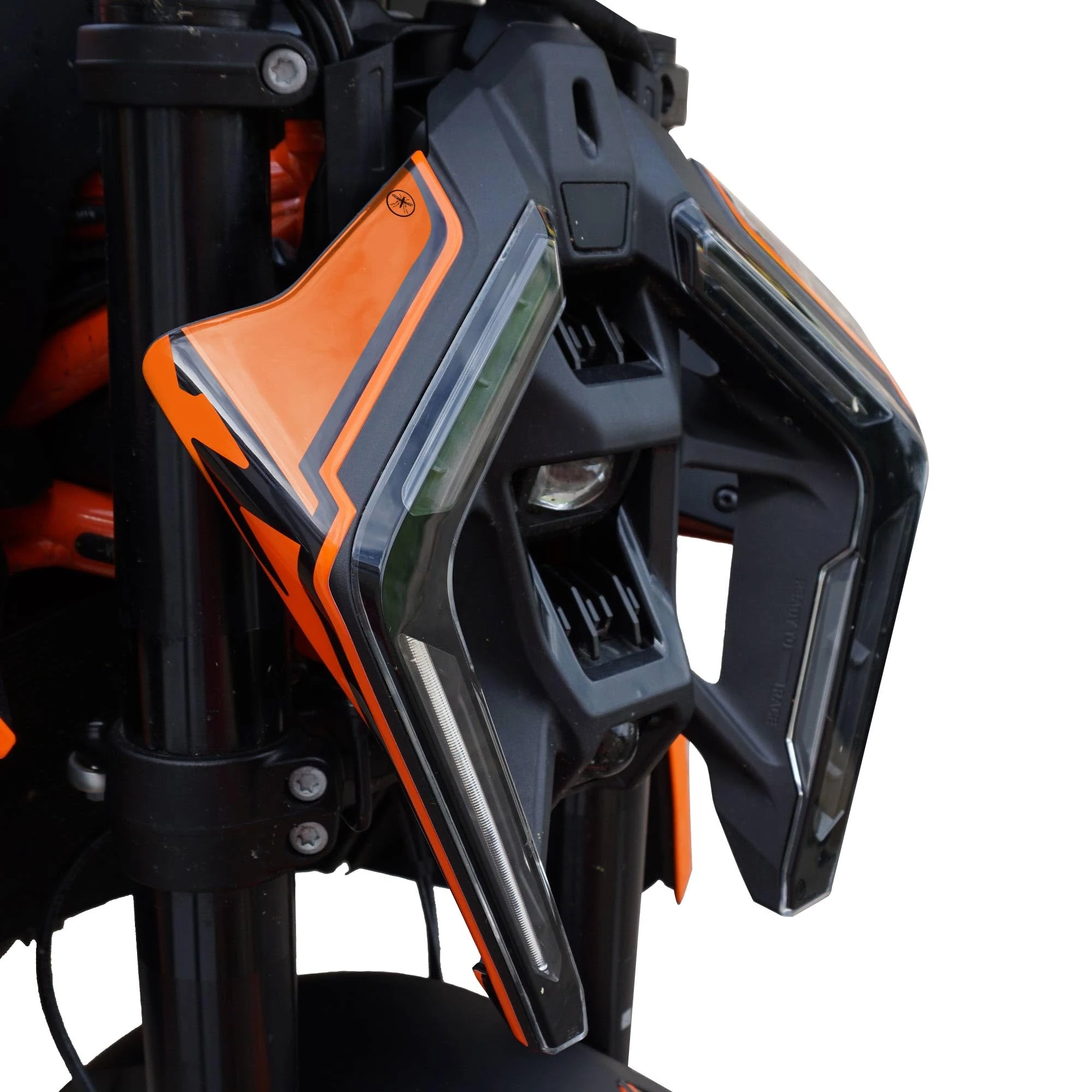 labelbike - Stickers 3D Motorcycle Front Decorations and Protections compatible with KTM 1390 Super Duke R 2024 - Color Orange