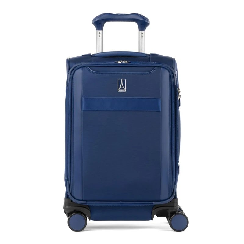 Travelpro Versapack + Lightweight Softside Expandable Carry on Luggage, Estate Blue, Compact Carry On, Versapack + Softside Expandable Luggage