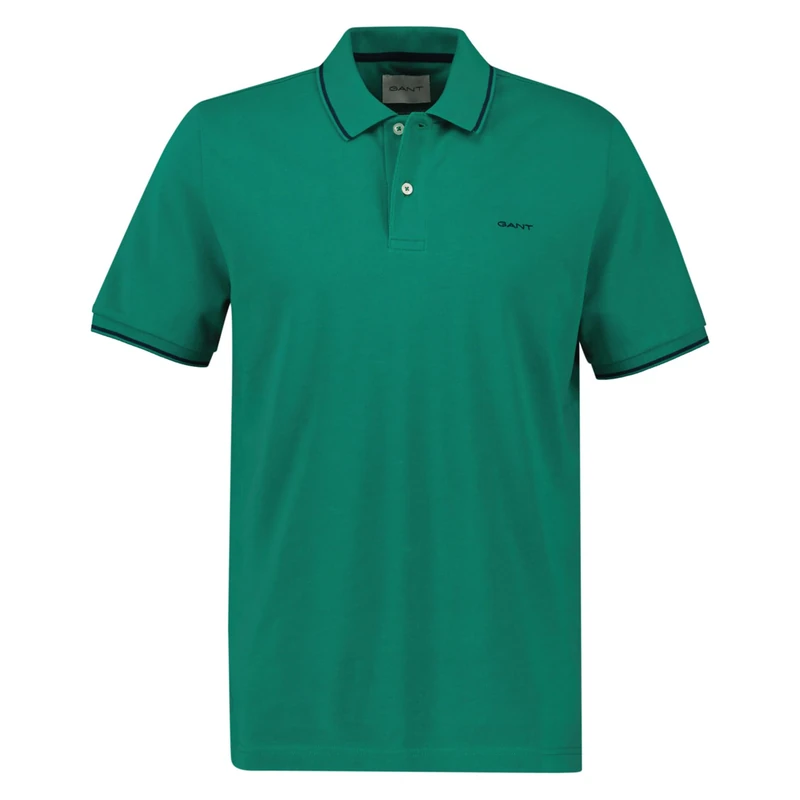 GANT Tiping SS Pique Polo, Butternut Green, XL