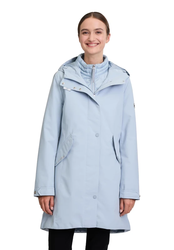 Betty Barclay Women's 4-in-1 jacket with function, Blue Fog, 18