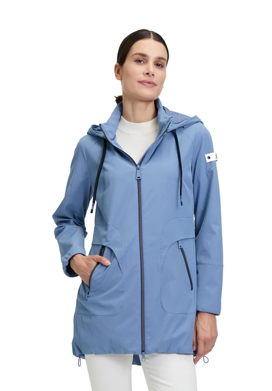 Betty Barclay Women's Outdoor Jacket with Removable Hood, coronet blue, 16