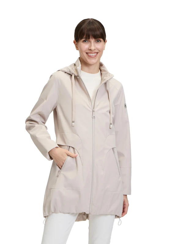 Betty Barclay Women's Waterproof Jacket, Chateau Gray, 46