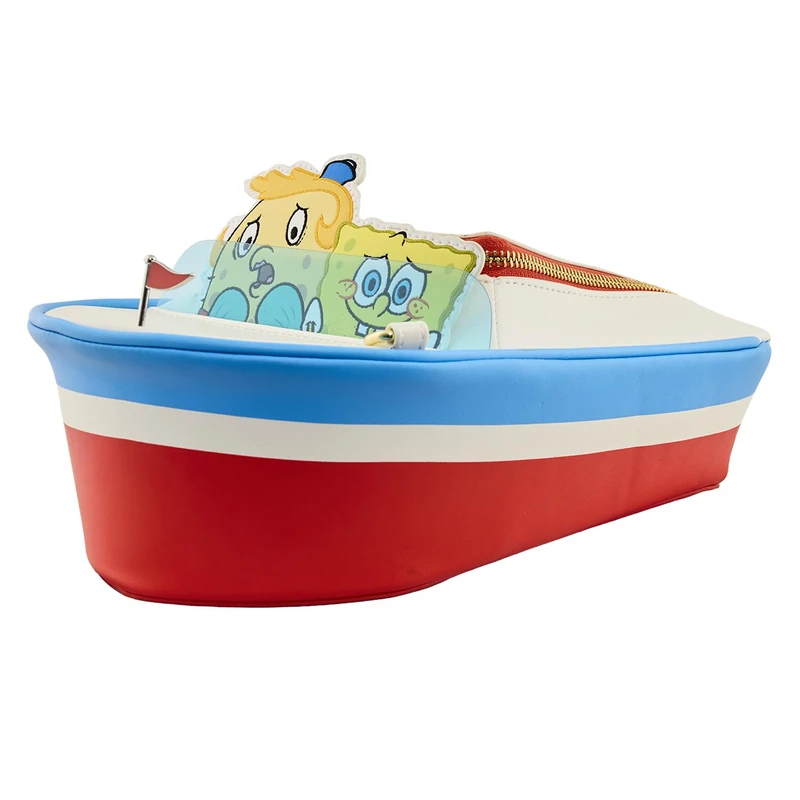 Loungefly - SpongeBob Squarepants in Boat - 25th Anniversary - Crossbody Bag - Premium Vegan Leather - Gift Idea - Official Merchandise - for Boys, Girls Men and Women