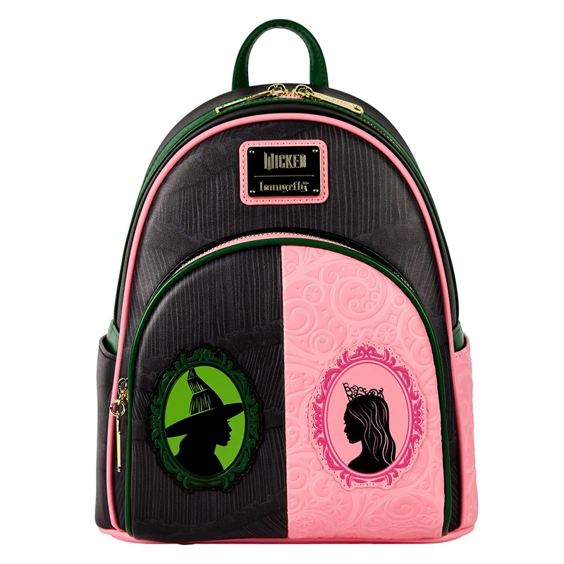 Loungefly - Wicked - Glinda and Elphaba Mini-Backpack - Amazon Exclusive - Premium Vegan Leather - Gift Idea - Official Merchandise - for Boys, Girls Men and Women