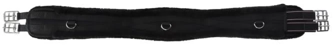 Covalliero Saddle Girth with Faux Fur Black 140 cm
