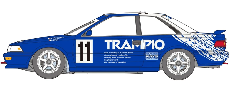 Hasegawa 1/24 Trampio Corolla Levin AE92 1991 JTC Model Kit