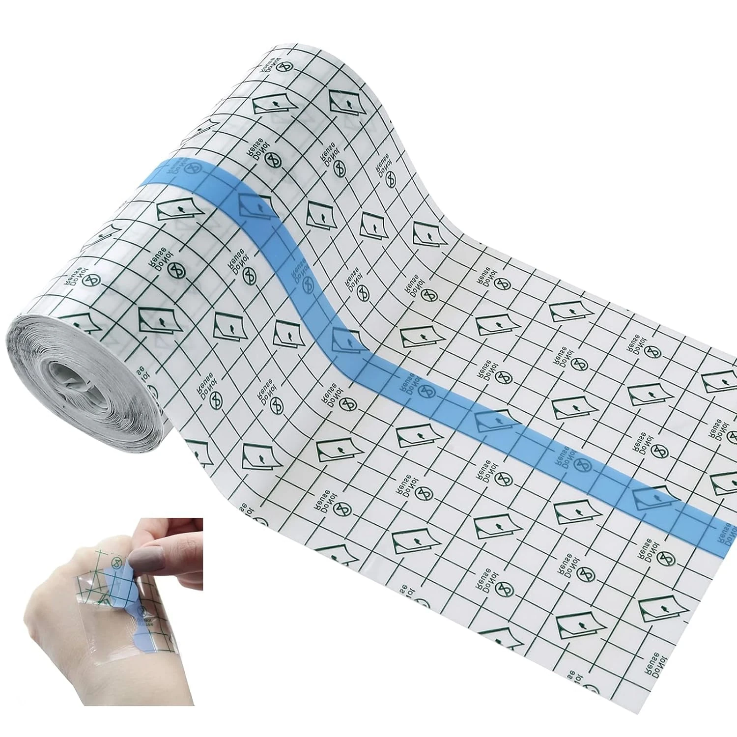 Second Skin Tattoo Cover, Aftercare Waterproof Bandage, Saniderm Protective Tape - Transparent, Latex-Free Film for Fresh Tattoo Care and Skin Recovery - 2m x 15cm