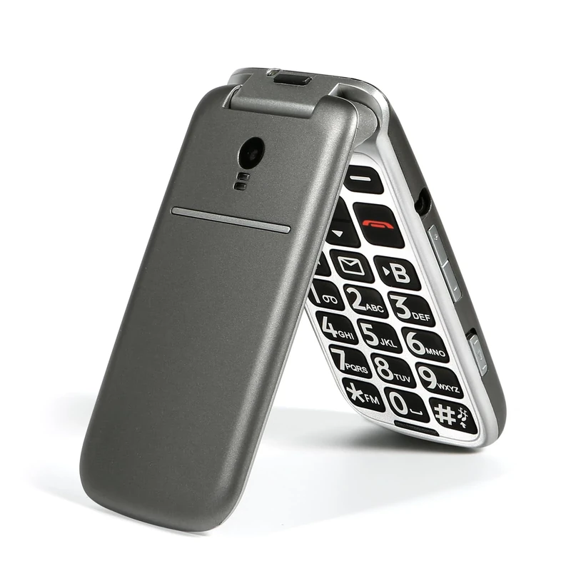 4G Times Unlocked Mobile Phones for Elderly, Large Buttons, Mobile Phone for Elderly and Children, Clear Sound, SOS Button, Convenient USB-C and Charging Dock, Numbers