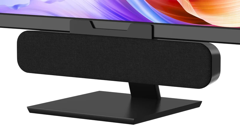 ADELGO Computer Speaker for PC, Portable USB Speakers for Desktop Laptop, Mini Soundbar Speaker with Clip-On Design for Monitor, Plug and Play