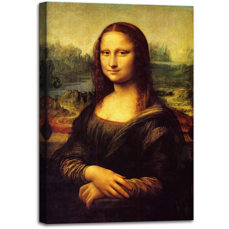 msspart Canvas Prints Wall Art Mona Lisa by by Leonardo DaVinci, The World Classic Paintings Reproductions for Living Room 24"x36"