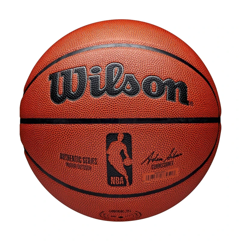 Wilson NBA Authentic Indoor/Outdoor Basketball - Brown, Size 7-29.5"