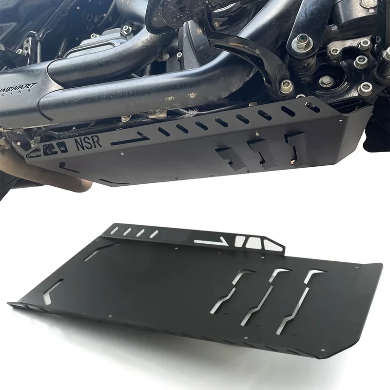 RUNNING PANTHER Motorcycle Skid Plate for Harley Touring Street Glide Road Glide CVO 121 Road Glide ST 2024 Aluminium Skid Plate Lower Engine Base Chassis Guard Kit Accessories