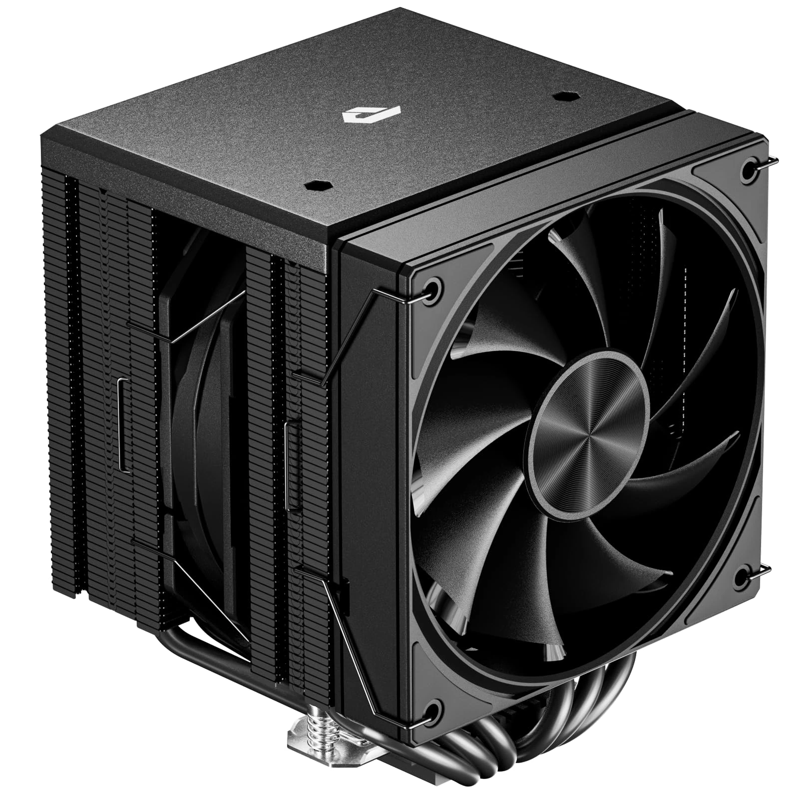 upHere gaming UE2K6 Black CPU Air Cooler, Dual-Tower 6×Ф6mm Heatpipes CPU Cooler, PWM 120mm Fan Computer Cooling, TDP 265W, Intel LGA 1851/1700/2011/2066(X79/X99), AMD AM5/AM4(155mm in Height)