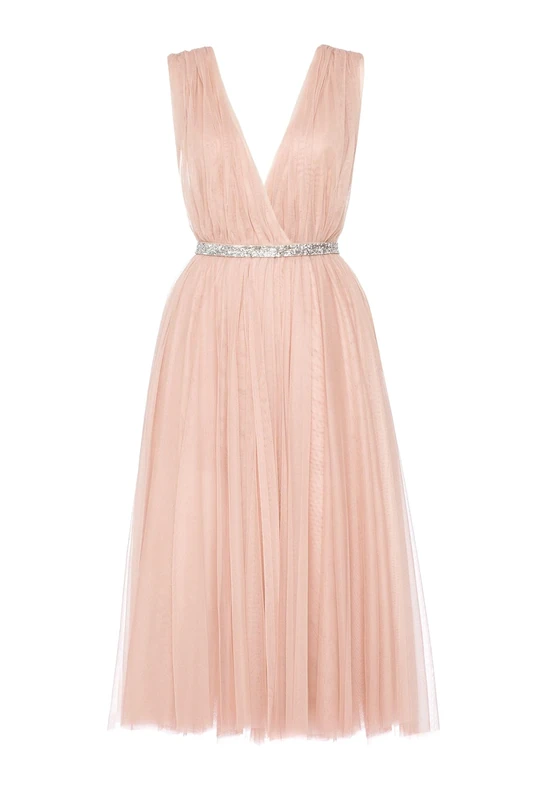 Swing Fashion Women's Fora_bez Cocktail Dress, Beige, S