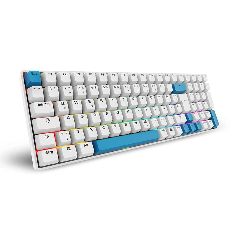 Sharkoon SKILLER SGK50 S2 PBT White RGB Gateron GPRO Yellow