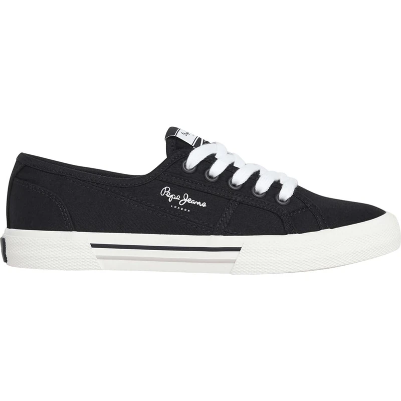 Pepe Jeans Women's Brady Basic W Sneak, Black(Black), 6 - Image 1
