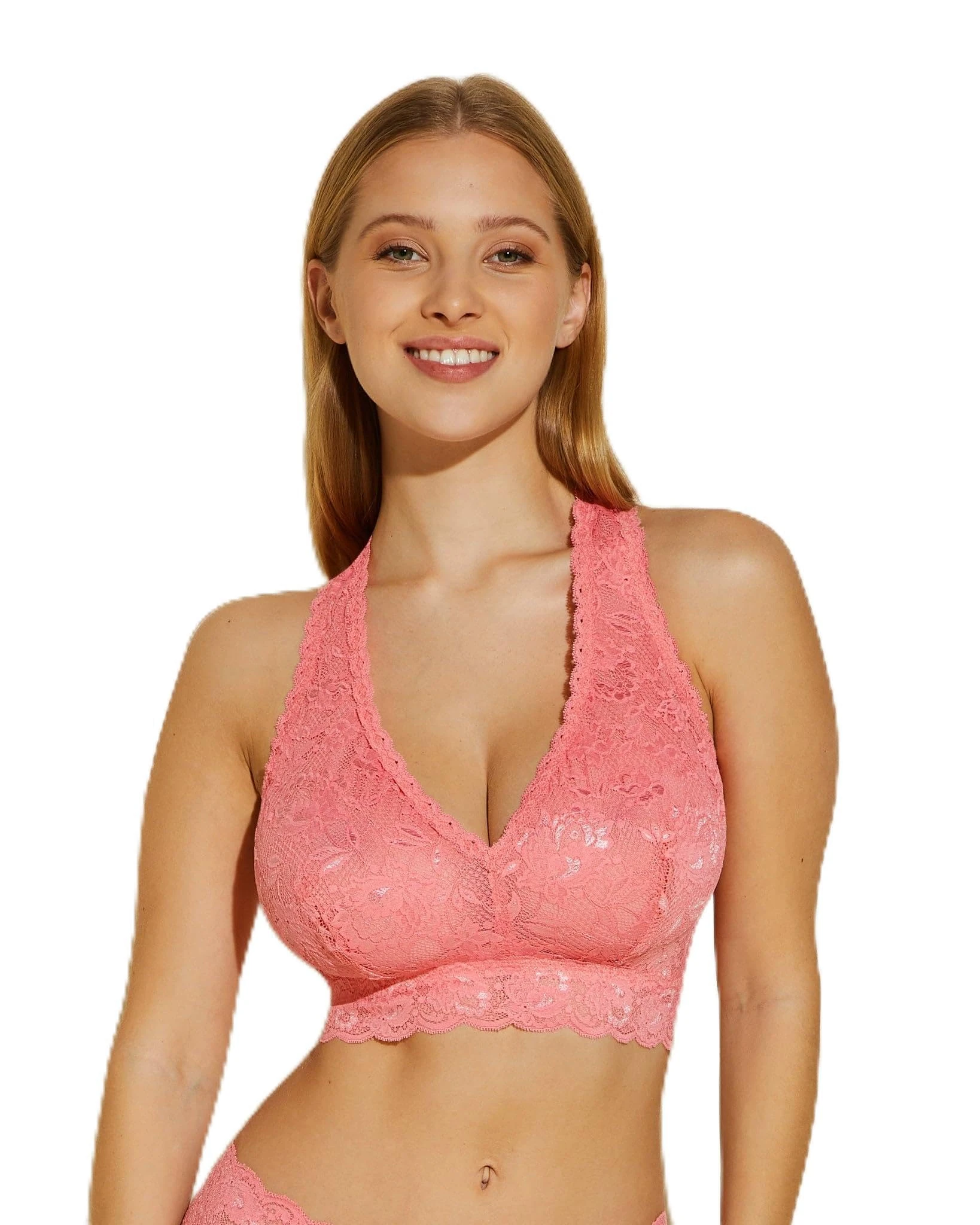 Cosabella Women's Say Never Curvy Racie Racerback Bralette Bra, Semi-Sheer, Venetian Dusk, L