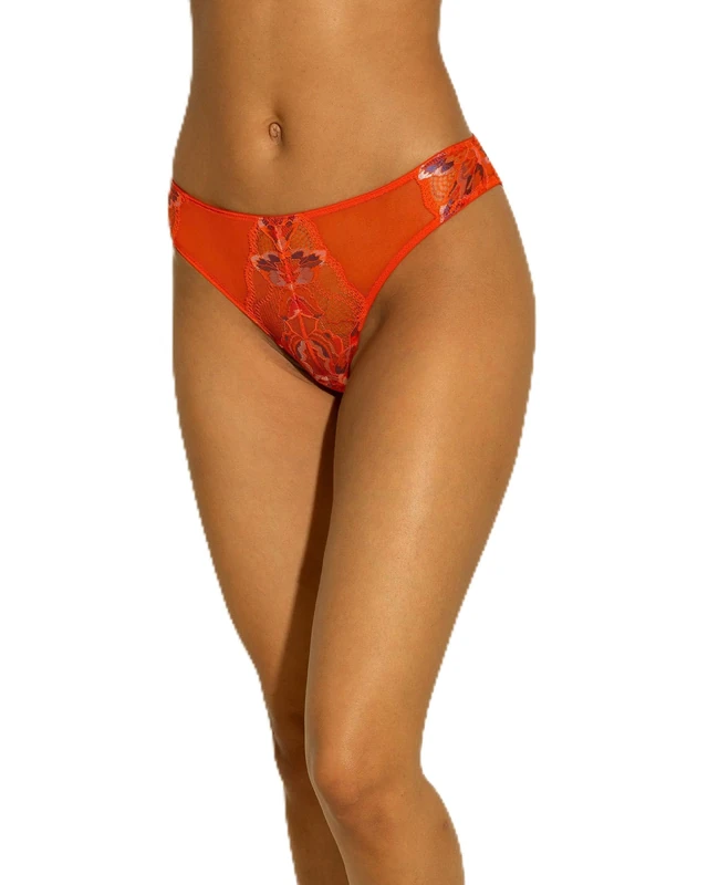 Cosabella Women's Paradiso Ouvert Bikini Style Underwear, Sicilian Orange, S