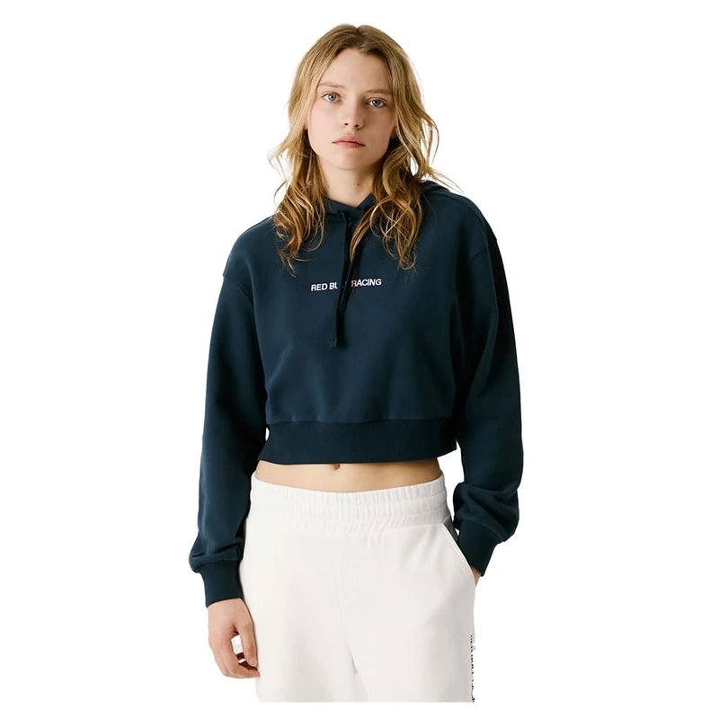 PEPE JEANS Women's CROPPED LOGO HOODY Sweatshirt, Blue(DULWICH BLUE), M
