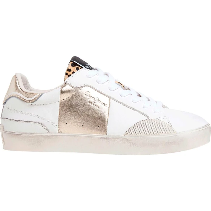 Pepe Jeans Women's Lane Fun W Sneak, White Off White, 8 UK