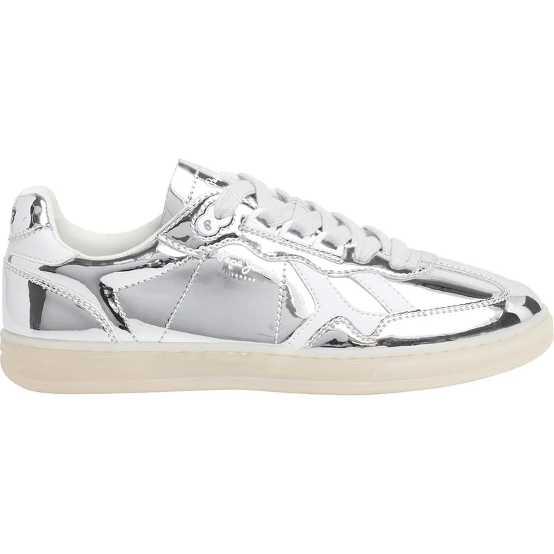 Pepe Jeans Women's Ball Mirror W Sneak, Grey Silver, 8 UK