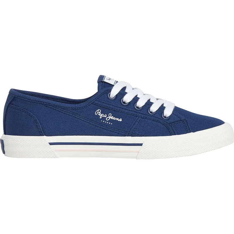 Pepe Jeans Women's Brady Basic W Sneak, Blue(Midnight Blue), 3