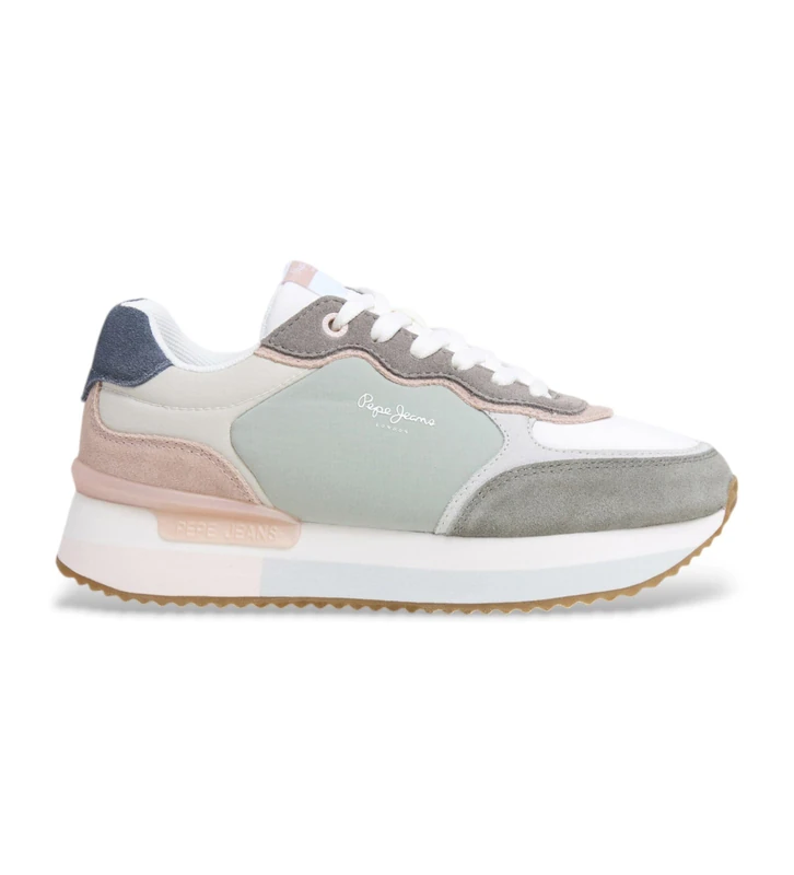 Pepe Jeans Women's RUSPER Class Sneak, Green Casting Green, 8 UK